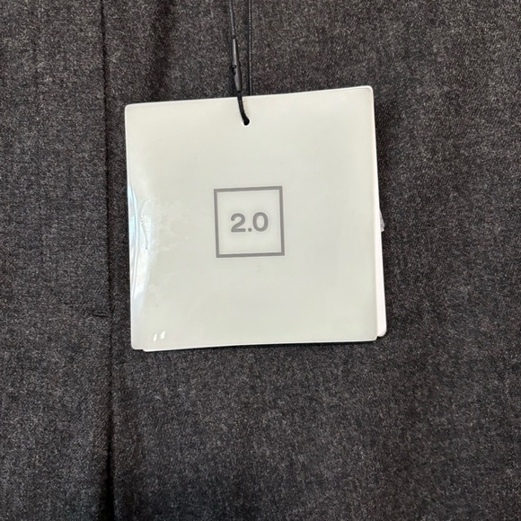 NEW Theory IWG Pull On Pant Charcoal Gray Wool Pacific Flannel Stripe Trouser S - Picture 6 of 7